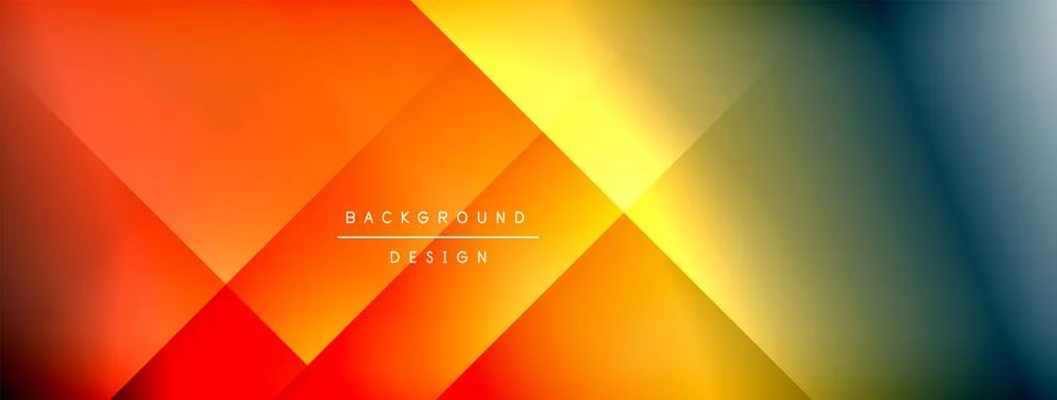Dynamic shadow lines with gradient colors geometric background Illustrazione stock