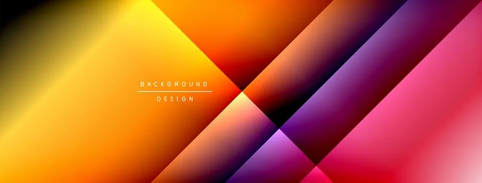 Dynamic shadow lines with gradient colors geometric background イラスト素材