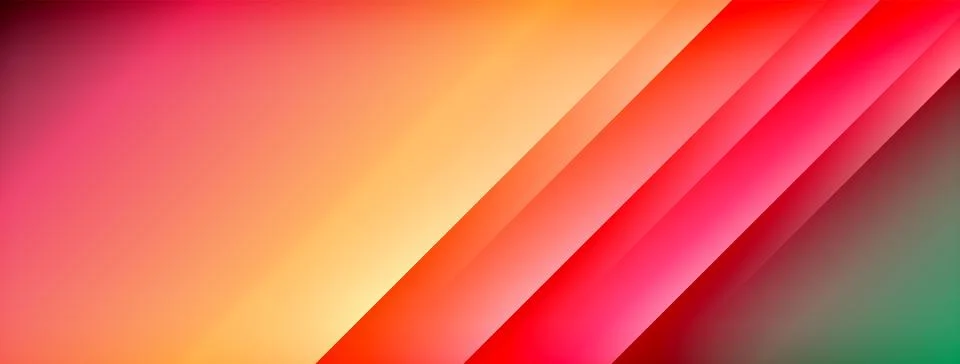 Dynamic shadow lines with gradient colors geometric background Stock Illustration
