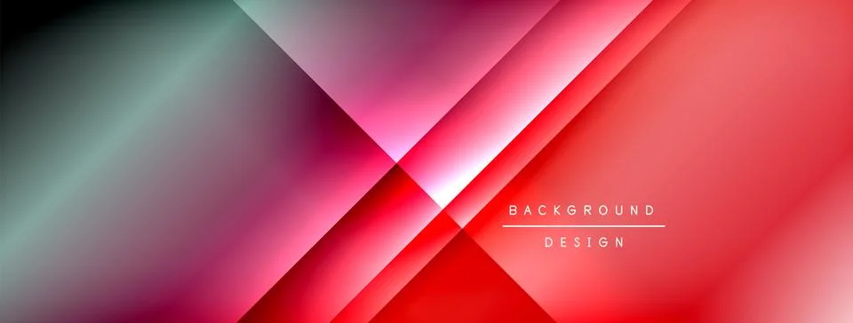 Dynamic shadow lines with gradient colors geometric background 스톡 일러스트