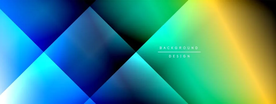 Dynamic shadow lines with gradient colors geometric background Stock Illustration