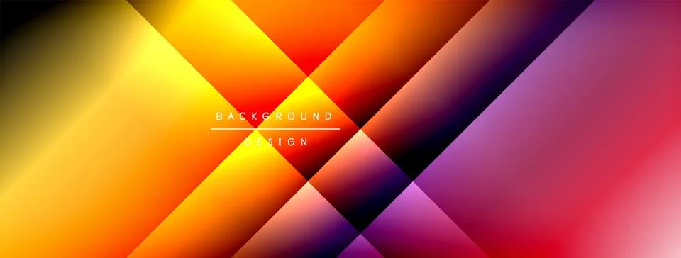 Dynamic shadow lines with gradient colors geometric background 스톡 일러스트