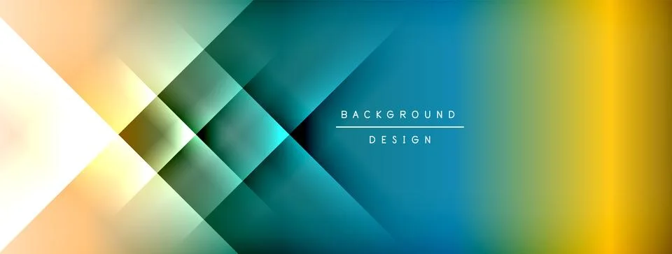 Dynamic shadow lines with gradient colors geometric background Illustrazione stock