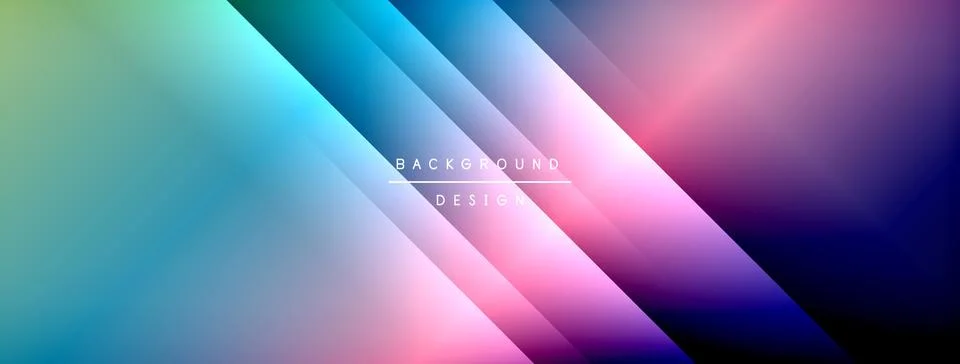 Dynamic shadow lines with gradient colors geometric background 스톡 일러스트