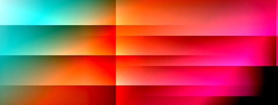 Dynamic shadow lines with gradient colors geometric background Stock Illustration