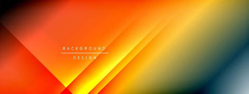 Dynamic shadow lines with gradient colors geometric background 스톡 일러스트
