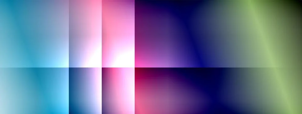 Dynamic shadow lines with gradient colors geometric background Illustrazione stock