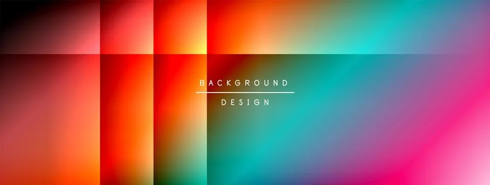 Dynamic shadow lines with gradient colors geometric background Illustrazione stock
