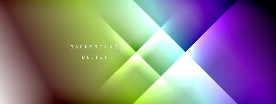 Dynamic shadow lines with gradient colors geometric background Illustrazione stock