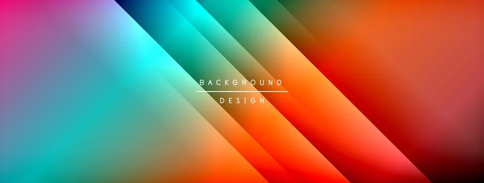 Dynamic shadow lines with gradient colors geometric background 스톡 일러스트
