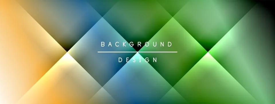Dynamic shadow lines with gradient colors geometric background Stock Illustration