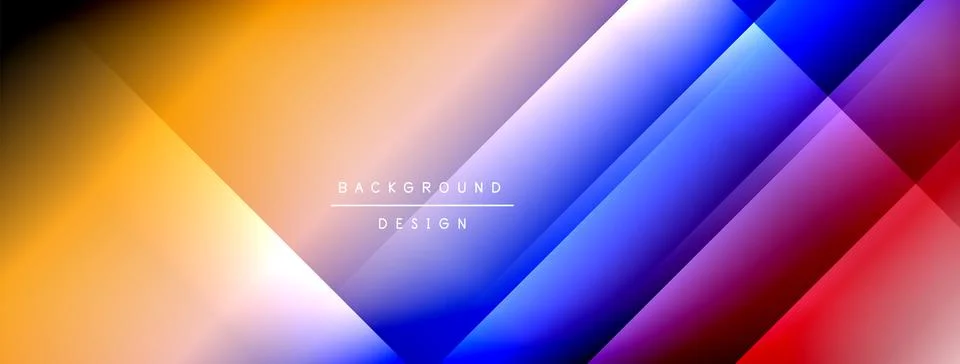 Dynamic shadow lines with gradient colors geometric background 스톡 일러스트
