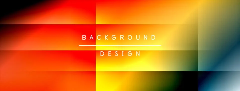 Dynamic shadow lines with gradient colors geometric background Illustrazione stock