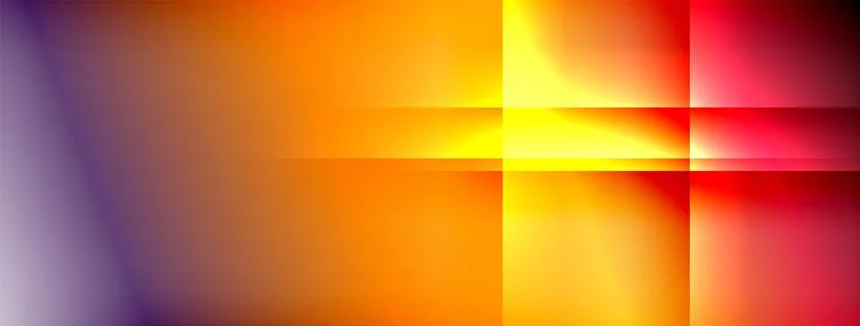 Dynamic shadow lines with gradient colors geometric background Illustrazione stock