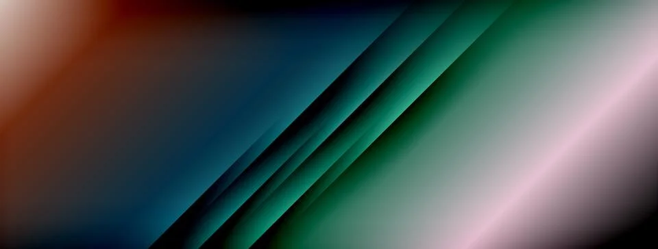 Dynamic shadow lines with gradient colors geometric background 스톡 일러스트