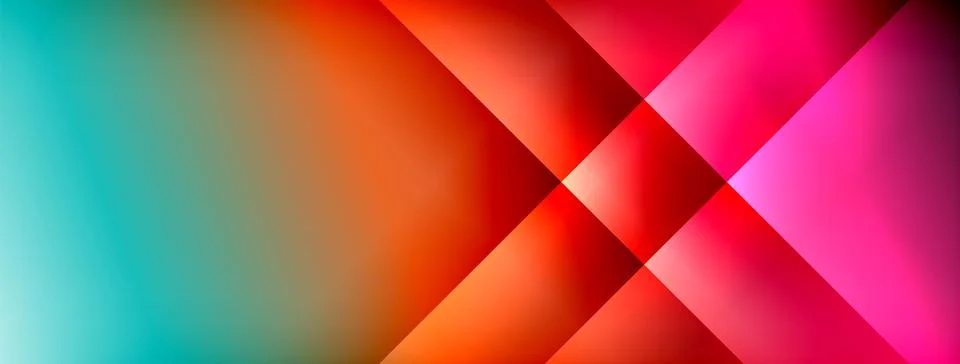 Dynamic shadow lines with gradient colors geometric background 스톡 일러스트