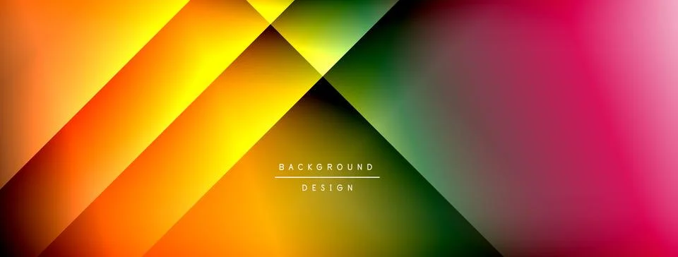 Dynamic shadow lines with gradient colors geometric background イラスト素材