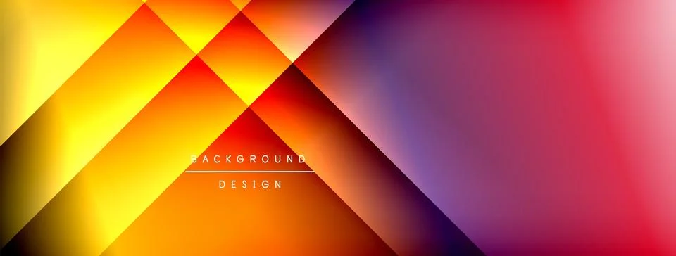 Dynamic shadow lines with gradient colors geometric background イラスト素材