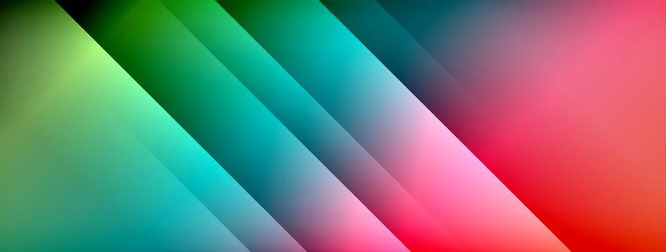 Dynamic shadow lines with gradient colors geometric background 스톡 일러스트
