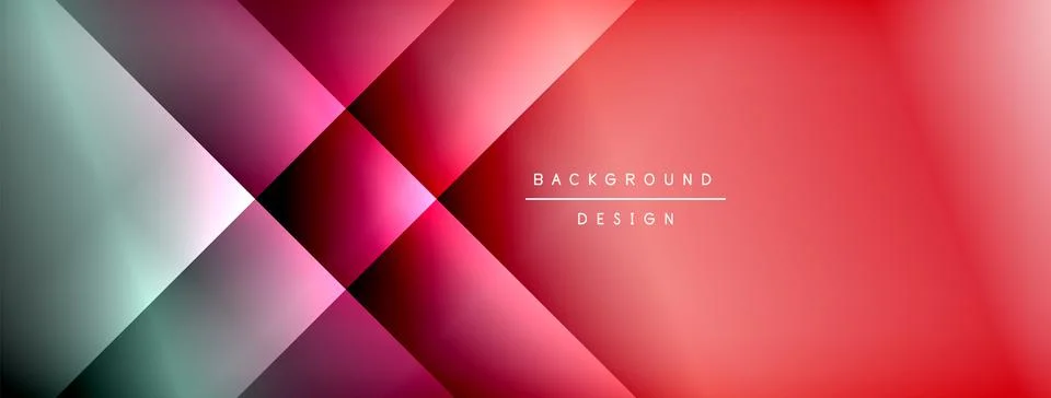 Dynamic shadow lines with gradient colors geometric background 스톡 일러스트