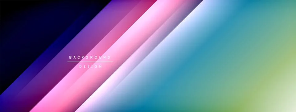 Dynamic shadow lines with gradient colors geometric background イラスト素材