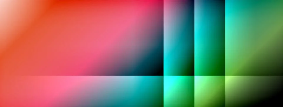 Dynamic shadow lines with gradient colors geometric background 스톡 일러스트