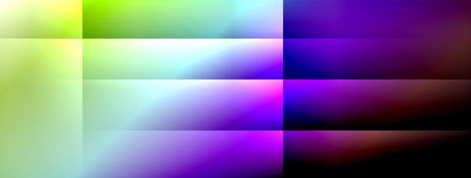 Dynamic shadow lines with gradient colors geometric background Illustrazione stock