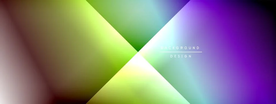 Dynamic shadow lines with gradient colors geometric background Stock Illustration