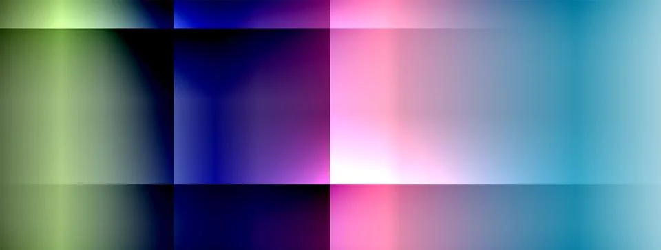 Dynamic shadow lines with gradient colors geometric background Illustrazione stock