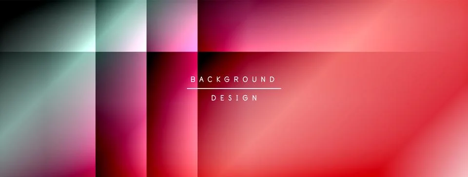 Dynamic shadow lines with gradient colors geometric background Stock Illustration