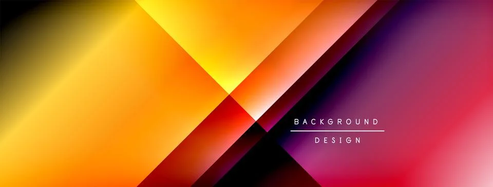 Dynamic shadow lines with gradient colors geometric background イラスト素材