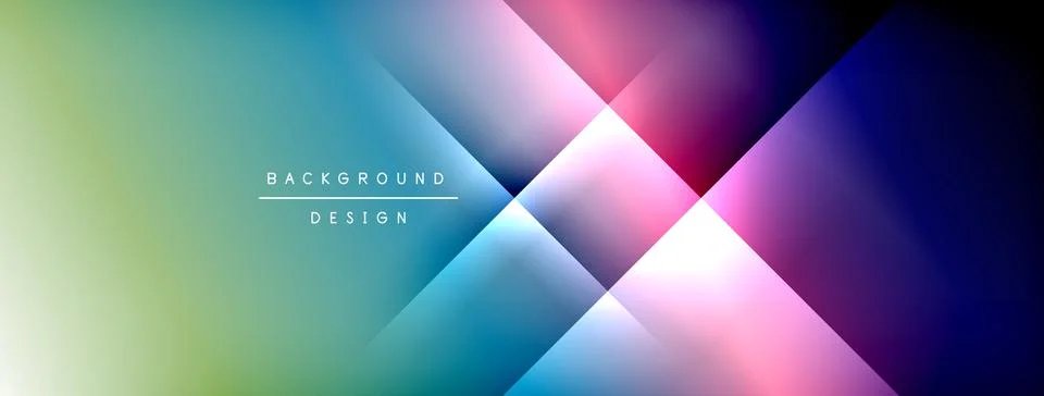 Dynamic shadow lines with gradient colors geometric background イラスト素材