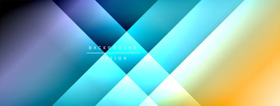 Dynamic shadow lines with gradient colors geometric background 스톡 일러스트