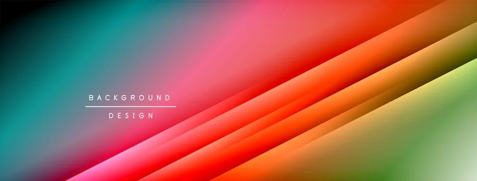 Dynamic shadow lines with gradient colors geometric background イラスト素材