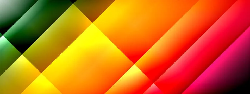 Dynamic shadow lines with gradient colors geometric background 스톡 일러스트