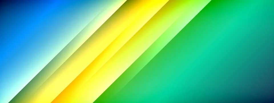 Dynamic shadow lines with gradient colors geometric background Stock Illustration