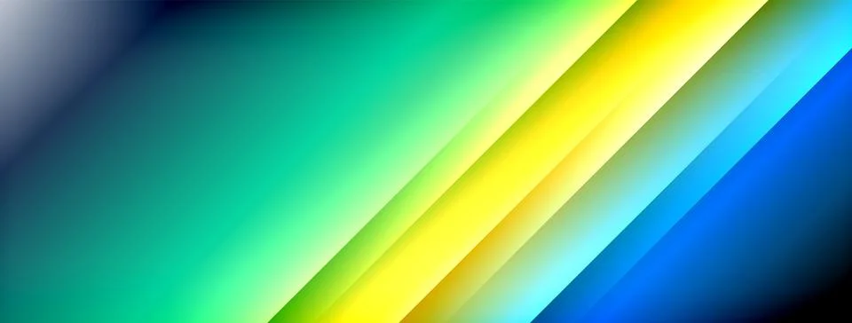 Dynamic shadow lines with gradient colors geometric background Stock Illustration