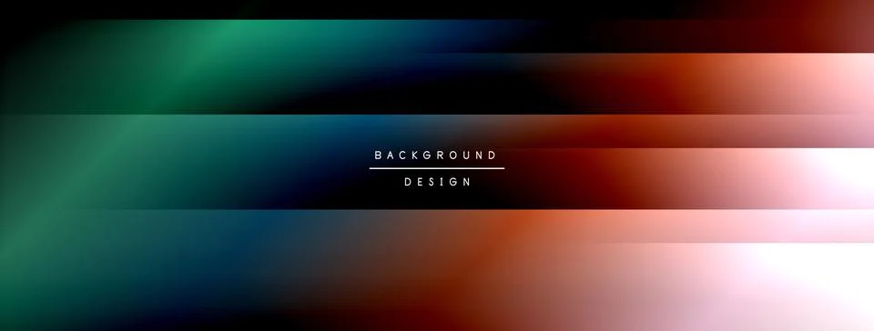 Dynamic shadow lines with gradient colors geometric background Stock Illustration