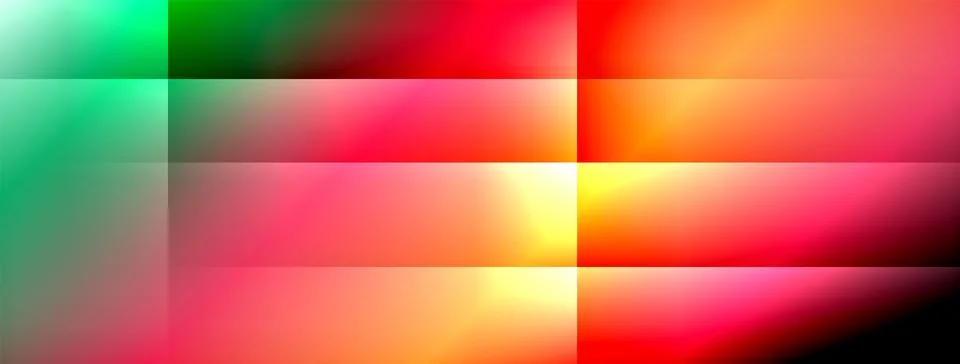 Dynamic shadow lines with gradient colors geometric background Illustrazione stock