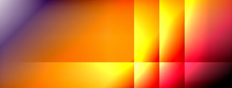 Dynamic shadow lines with gradient colors geometric background Illustrazione stock