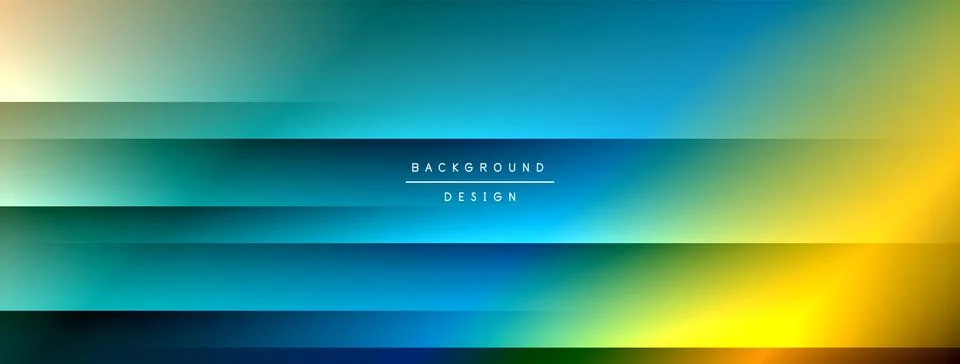 Dynamic shadow lines with gradient colors geometric background Stock Illustration