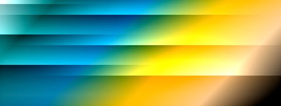 Dynamic shadow lines with gradient colors geometric background Illustrazione stock