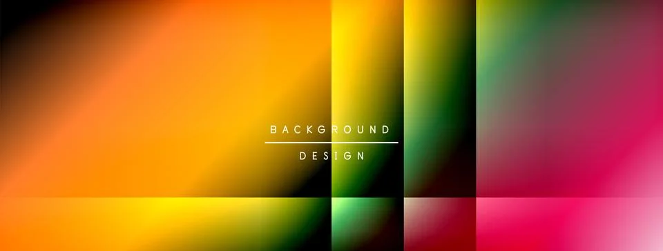 Dynamic shadow lines with gradient colors geometric background Stock Illustration