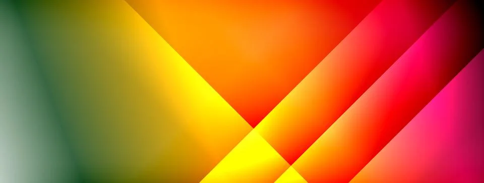 Dynamic shadow lines with gradient colors geometric background 스톡 일러스트