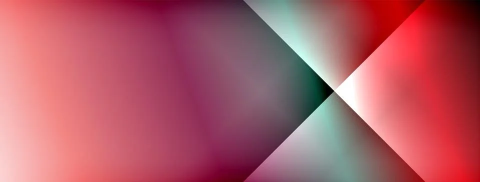 Dynamic shadow lines with gradient colors geometric background Stock Illustration