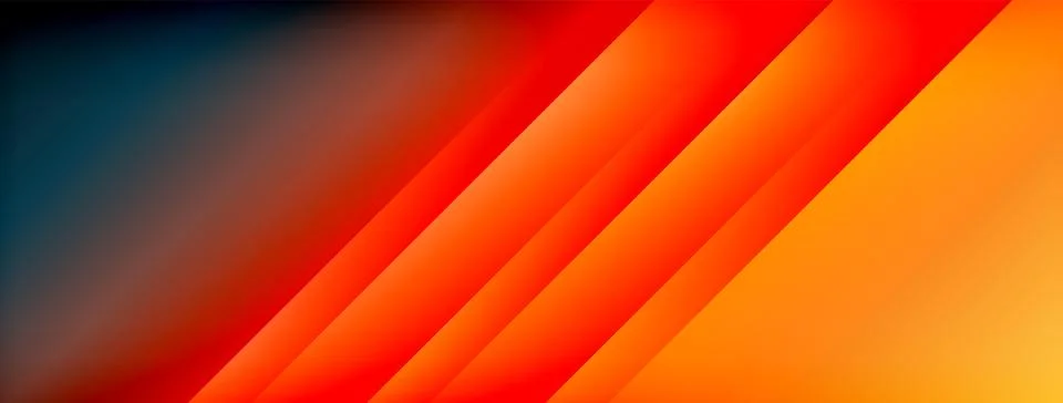 Dynamic shadow lines with gradient colors geometric background Illustrazione stock