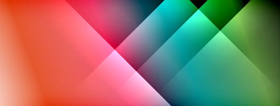 Dynamic shadow lines with gradient colors geometric background イラスト素材
