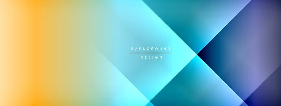 Dynamic shadow lines with gradient colors geometric background Stock Illustration