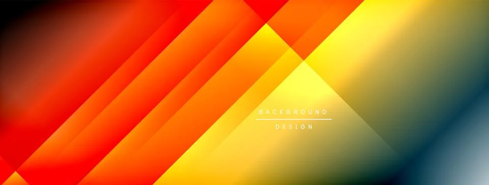 Dynamic shadow lines with gradient colors geometric background 스톡 일러스트