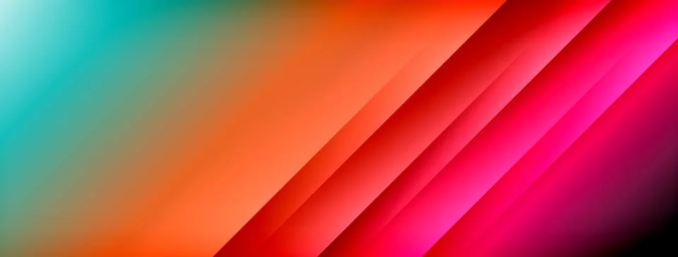 Dynamic shadow lines with gradient colors geometric background 스톡 일러스트